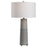 Uttermost Abdel Grey Glaze 1 Light Table Lamp, Gunmetal Plated - 28436