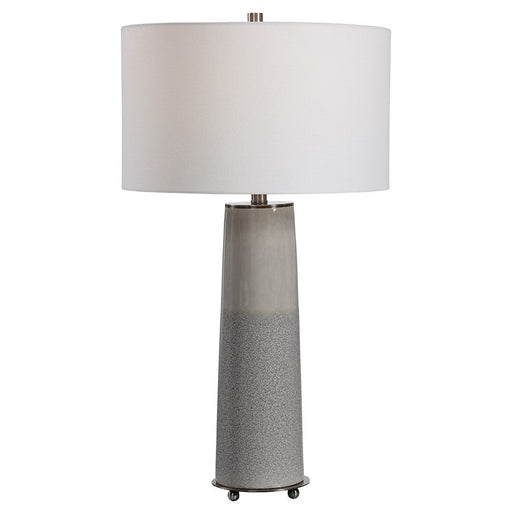 Uttermost Abdel Grey Glaze 1 Light Table Lamp, Gunmetal Plated - 28436