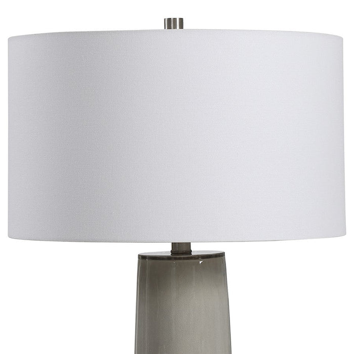 Uttermost Abdel Grey Glaze 1 Light Table Lamp, Gunmetal Plated