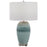 Uttermost Caicos Teal 1 Light Table Lamp, Brushed Nickel Plated - 28437-1