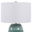 Uttermost Caicos Teal 1 Light Table Lamp, Brushed Nickel Plated