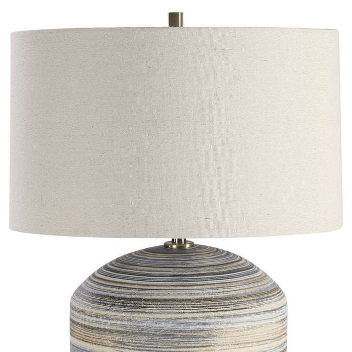 Uttermost Prospect Striped Accent Lamp, Light Brushed Brass Plated