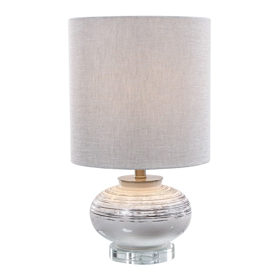 Uttermost Lenta Off-White 1 Light Accent Lamp, Dark Bronze - 28443-1