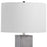 Uttermost Cordata Modern Lodge Table Lamp, Grey/Polished Nickel Plated