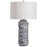 Uttermost Waves Blue & White 1 Light Table Lamp, Blue - 28467