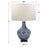 Uttermost Cove 1 Light Table Lamp, Rich Cobalt Blue/White