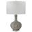 Uttermost Turbulence 1 Light Distressed Table Lamp, White