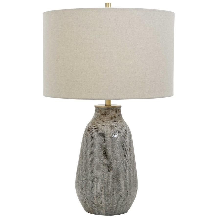 Uttermost Monacan 1 Light Table Lamp, Gray Textured - 28484-1