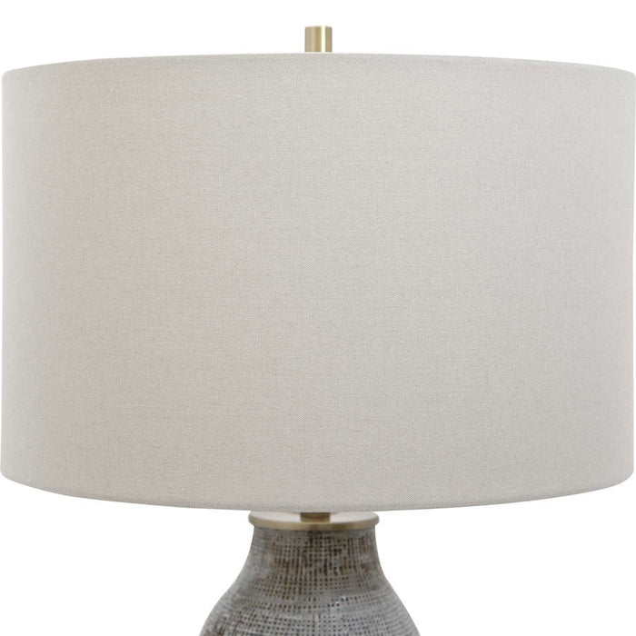 Uttermost Monacan 1 Light Table Lamp, Gray Textured