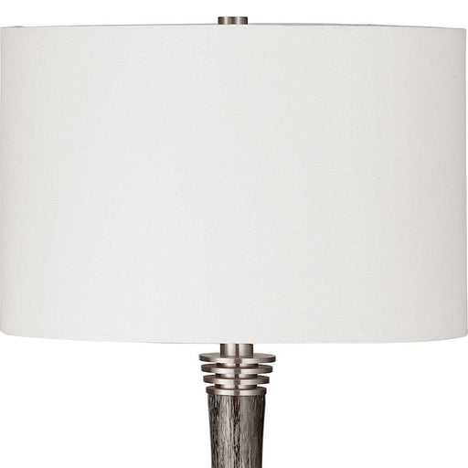 Uttermost Cosmos 1 Light Glass Buffet Lamp, Charcoal