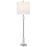Uttermost Sussex Nickel 1 Light Buffet Lamp, White Marble - 29793-1