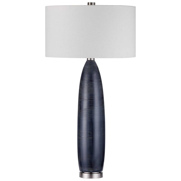 Uttermost Cullen 1 Light Table Lamp, Blue/Gray