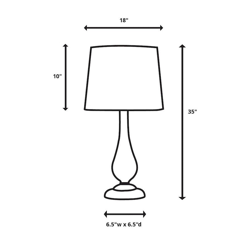 Uttermost Cullen 1 Light Table Lamp, Blue/Gray