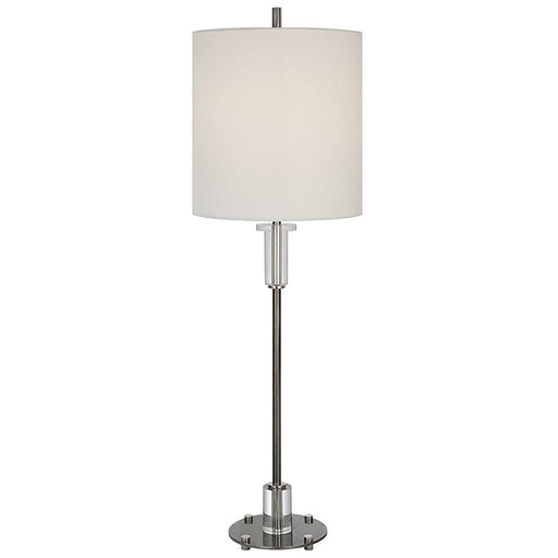 Uttermost Aurelia 1 Light Steel Buffet Lamp, Polished Nickel - 29875-1