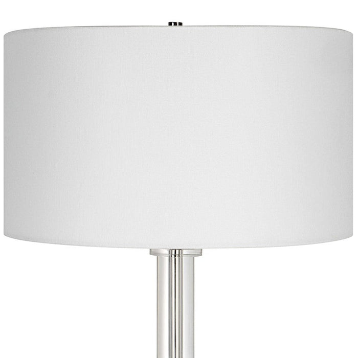 Uttermost Aurelia 1 Light Steel Floor Lamp, Polished Nickel