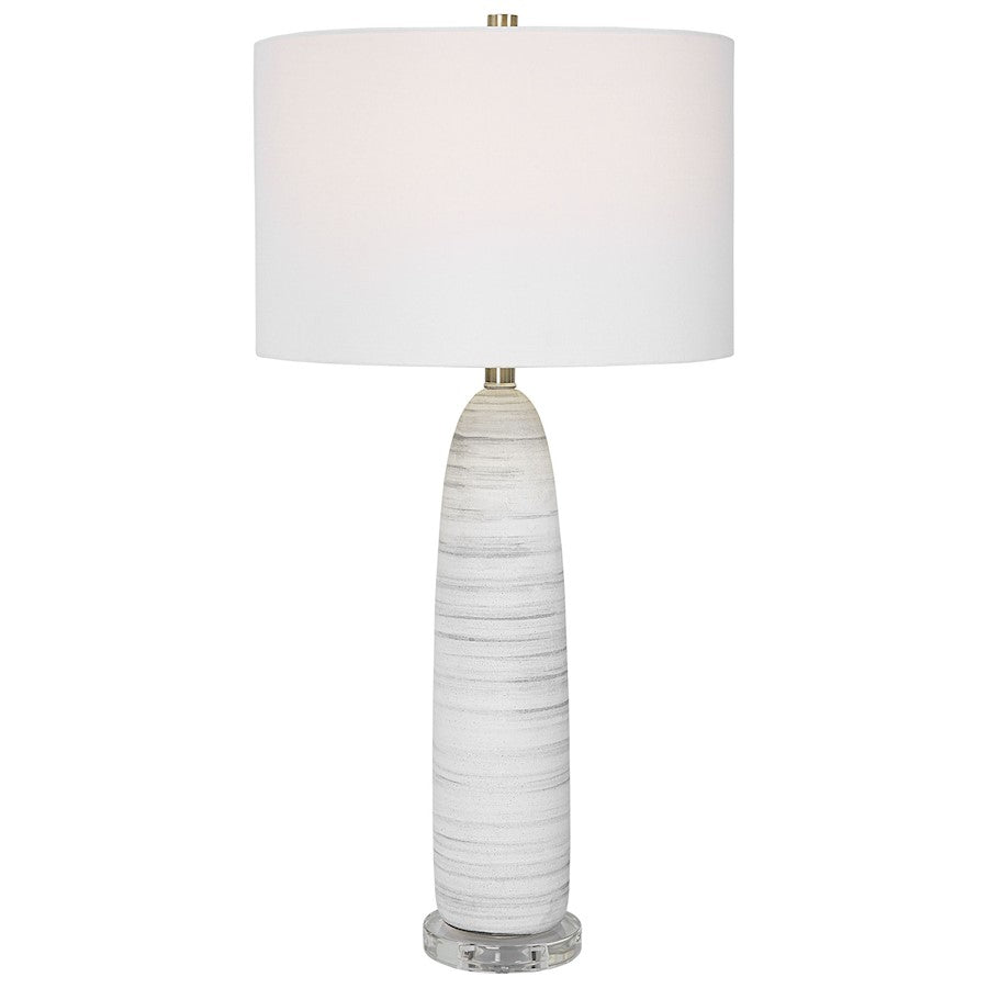 Uttermost Levadia 1 Light Table Lamp, Matte White - 30004-1