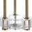 Uttermost Pantheon 2 Light Rod Table Lamp, Antique Brass