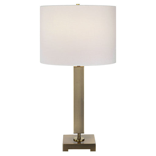 Uttermost Duomo 1 Light Table Lamp, Antique Brass - 30014-1