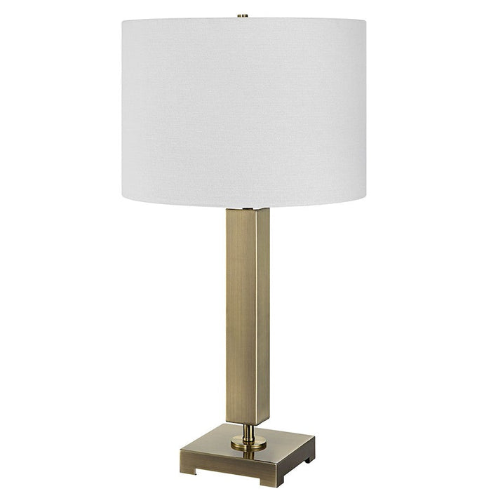 Uttermost Duomo 1 Light Table Lamp, Antique Brass