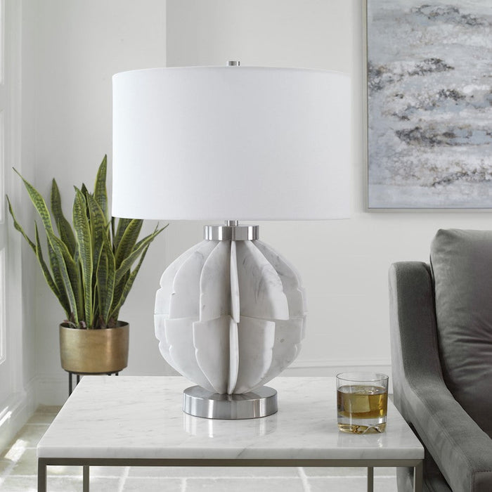 Uttermost Repetition 1 Light Table Lamp, White