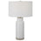 Uttermost Albany 1 Light Farmhouse Table Lamp, Textured White - 30038