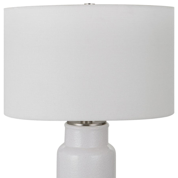 Uttermost Albany 1 Light Farmhouse Table Lamp, Textured White