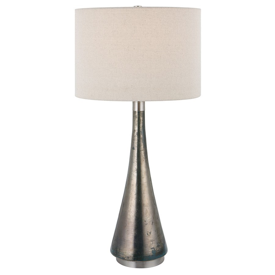 Uttermost Contour 1 Light Metallic Glass Table Lamp, Brushed Nickel - 30039