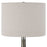 Uttermost Contour 1 Light Metallic Glass Table Lamp, Brushed Nickel