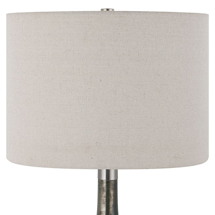 Uttermost Contour 1 Light Metallic Glass Table Lamp, Brushed Nickel