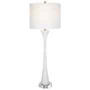 Uttermost Fountain 1 Light Buffet Lamp, White - 30040
