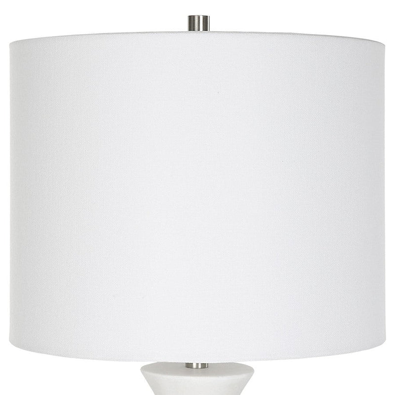 Uttermost Fountain 1 Light Buffet Lamp, White