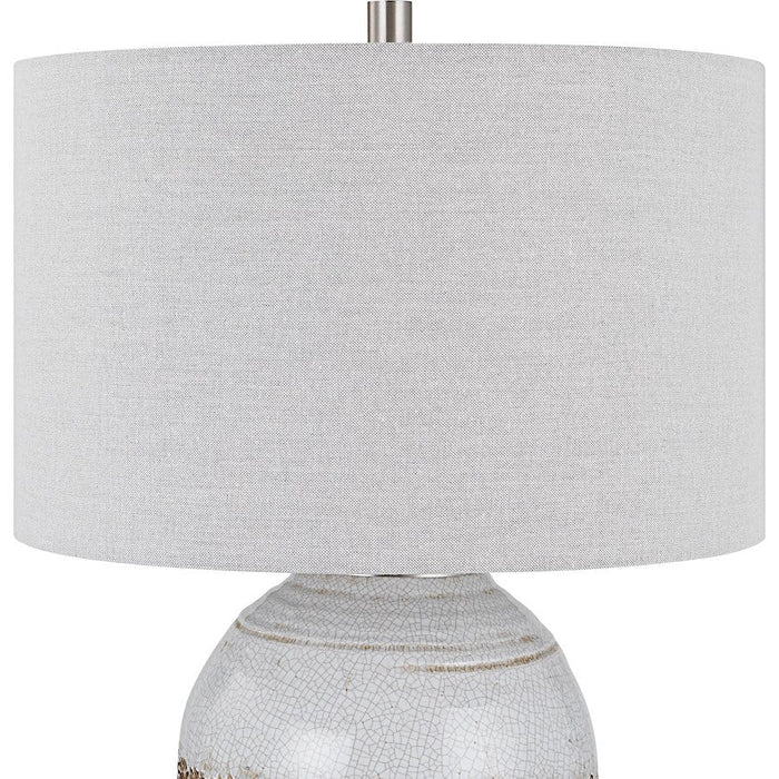 Uttermost Poul Crackled Table Lamp, Gray