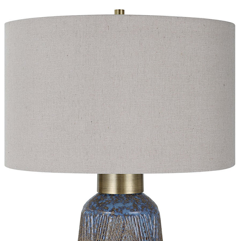 Uttermost Western Sky Ceramic Table Lamp, Blue/Green