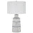 Uttermost Breton Nautical Stripe Table Lamp, White