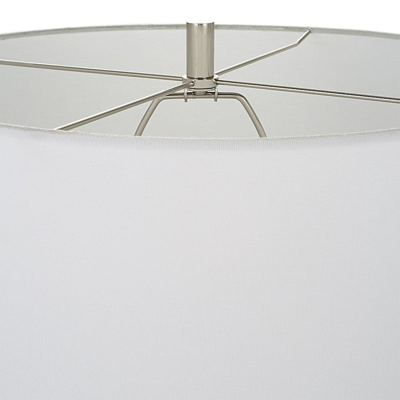 Uttermost Breton Nautical Stripe Table Lamp, White