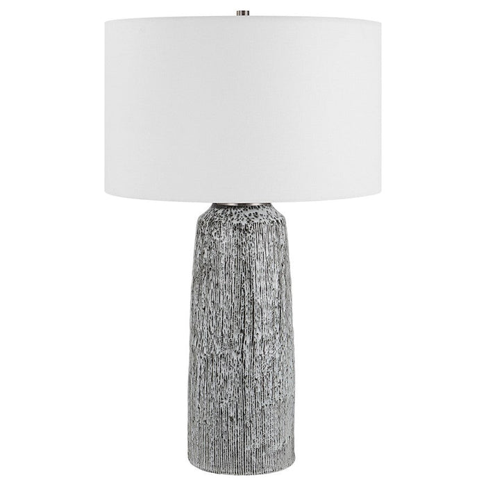 Uttermost Static Modern Table Lamp, Black/White