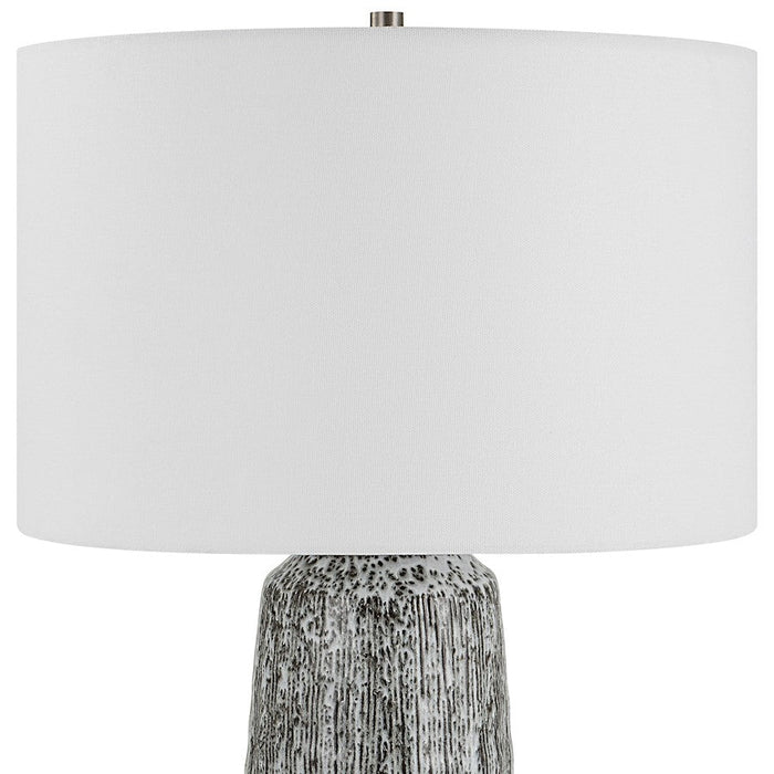 Uttermost Static Modern Table Lamp, Black/White