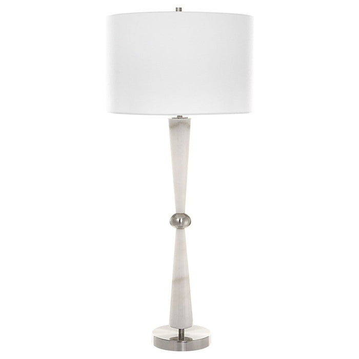 Uttermost Hourglass 1 Light Table Lamp, White