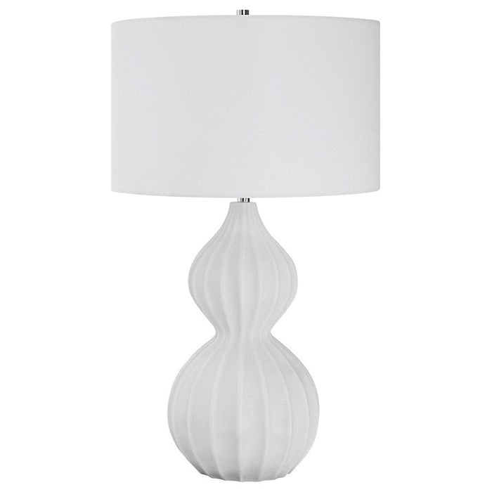 Uttermost Antoinette 1 Light Table Lamp, Polished Nickel