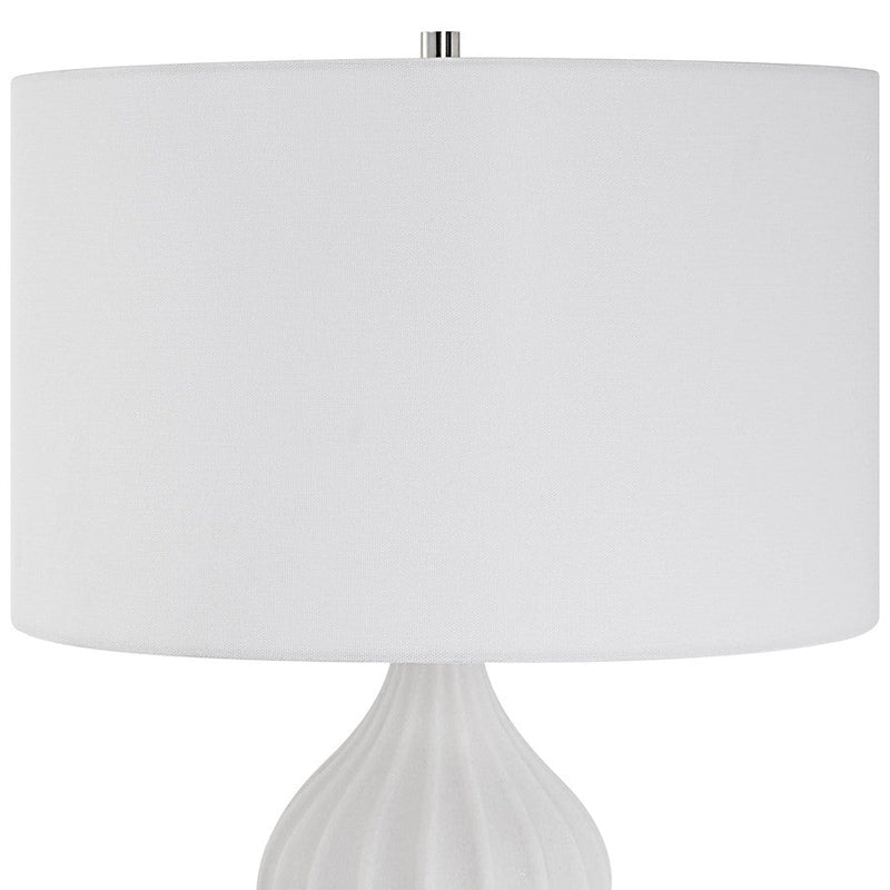 Uttermost Antoinette 1 Light Table Lamp, Polished Nickel