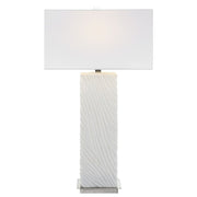 Uttermost Pillar 1 Light Table Lamp, White - 30066