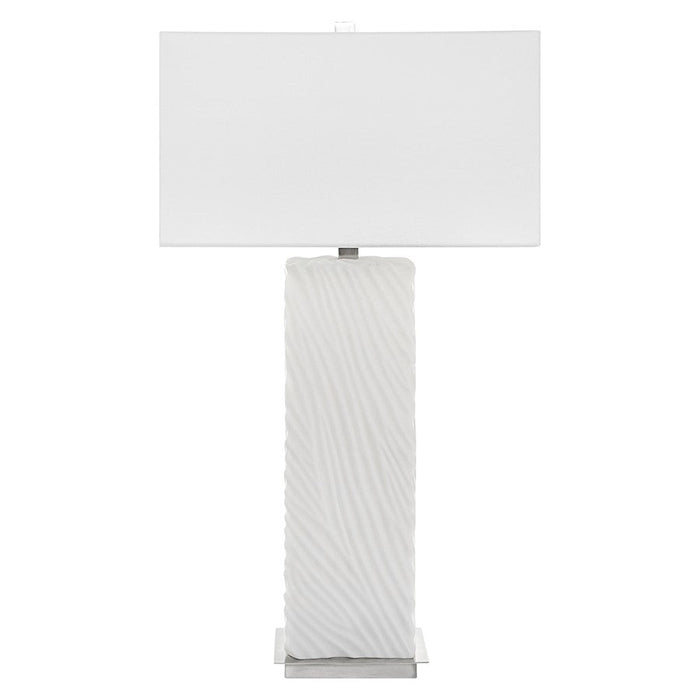 Uttermost Pillar 1 Light Table Lamp, White