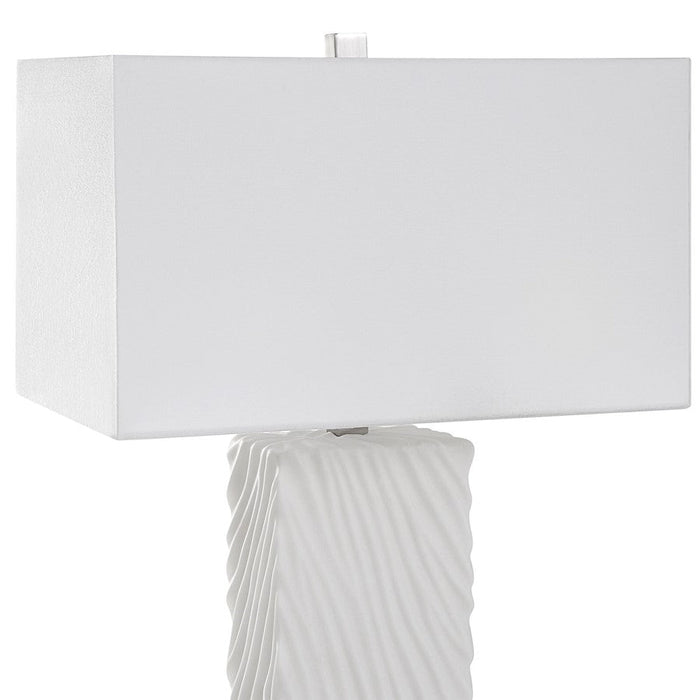 Uttermost Pillar 1 Light Table Lamp, White