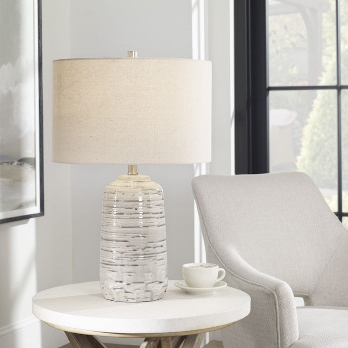 Uttermost Cyclone Ivory Table Lamp - 30069-1