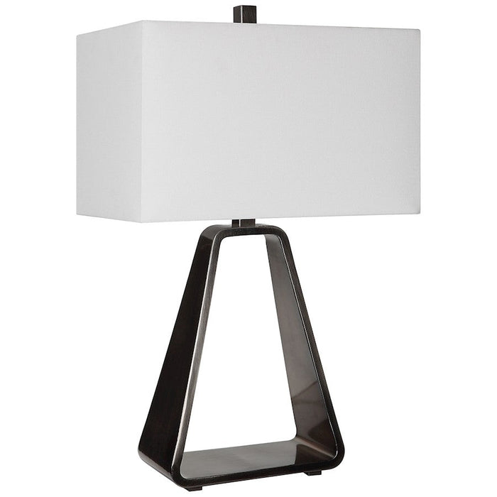 Uttermost Halo Modern Open Table Lamp, Polished Nickel