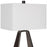 Uttermost Halo Modern Open Table Lamp, Polished Nickel