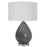 Uttermost Nebula Speckled Glaze Table Lamp, Black/White/Nickel