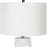 Uttermost Honeycomb White Table Lamp, Satin Black