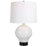 Uttermost Collar Gloss White Table Lamp, Satin Black - 30182-1