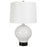 Uttermost Collar Gloss White Table Lamp, Satin Black